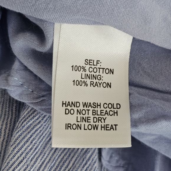 Lulus Yacht Rock Blue Striped Off Shoulder Ruffle Dress Midi Size Small - Picture 8 of 12